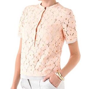 Diane von Furstenberg Warner Flower Lace Top